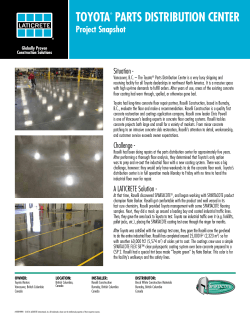 to the Toyota Auto Parts Distribution Center safety line