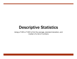 Slides - USU Math/Stat