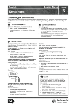 Sentences - Mindset Learn