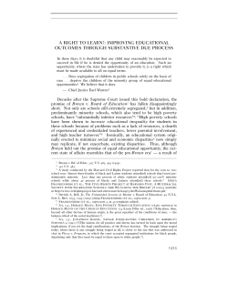 a right to learn?: improving educational