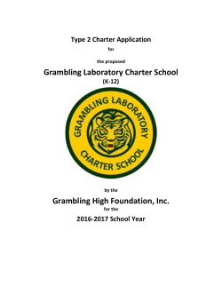 Grambling Laboratory Charter School Grambling High Foundation, Inc.