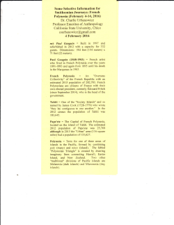 French Polynesia (FebruarT 4-14, 2016)