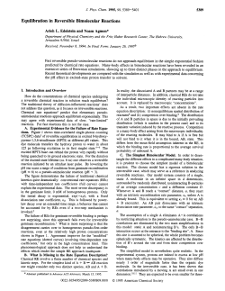Equilibration in Reversible Bimolecular Reactions