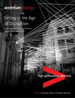 Selling in the Age of Distraction