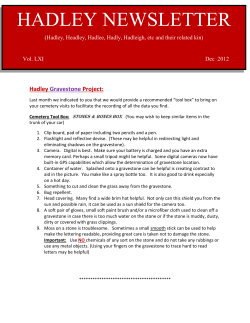 Dec 2012 - Hadley Genealogy