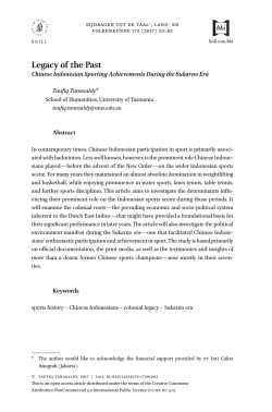 Legacy of the Past - Brill Online Books and Journals