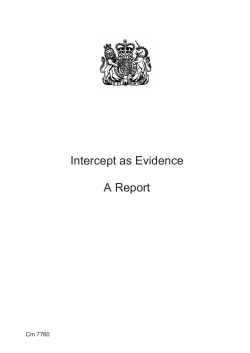 Intercept as Evidence Cm 7760