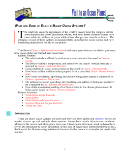 1 The relatively uniform appearance of the world`s oceans belie the