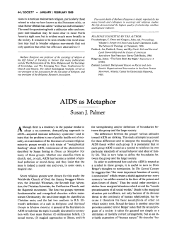 AIDS as metaphor