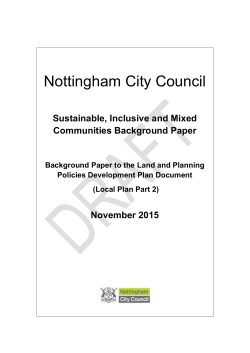 Policy 8 - Nottingham City Council