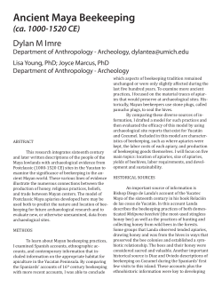 Ancient Maya Beekeeping - Deep Blue