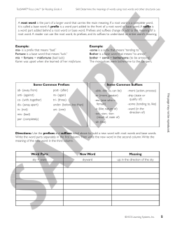 mis- is a prefix that means &ldquo;bad.&rdquo;