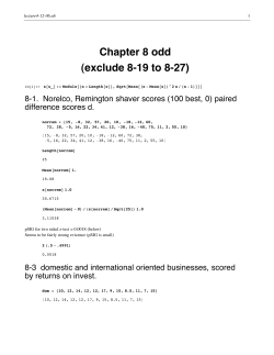 Ch. 8 odd exercises KEY 4-12-06  form  STT 315 Spring