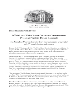 Official 2017 White House Ornament Commemorates