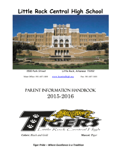 Little Rock Central High School 2015-2016