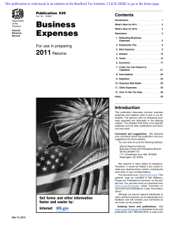 2011 Publication 535 - Bradford Tax Institute