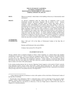 Ethics - State Bar of California