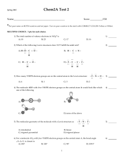 Chem2A Test 2