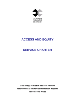 Access and Equity Service Charter