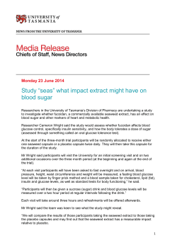 Study &ldquo;seas&rdquo; what impact extract might have on blood sugar