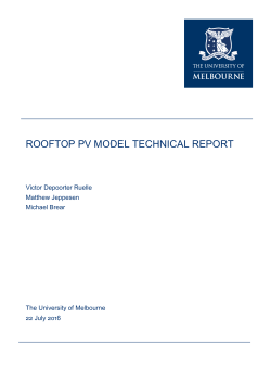 rooftop pv model technical report