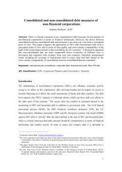Consolidated and non-consolidated debt
