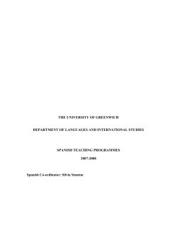 THE UNIVERSITY OF GREENWICH