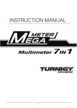Manual - Turnigy 7 in 1 Mega Meter
