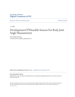Development Of Wearable Sensors For Body Joint Angle