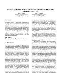 Augmentation of Sparsely Populated Point Clouds Using Planar