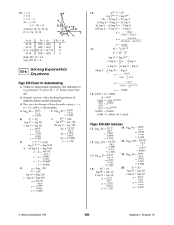 Alg II solutions manual pg. 270 and on