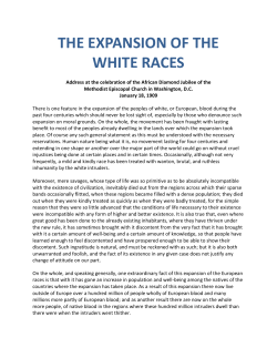Expansion of The White Races - Almanac of Theodore Roosevelt