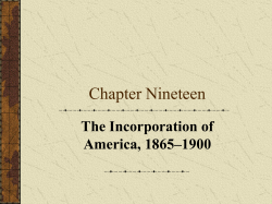 The Incorporation of America, 1865-1900