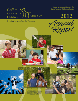 2012 - Griffith Centers for Children