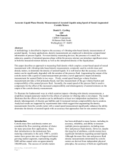 Accurate Liquid Phase Density Measurement of Aerated