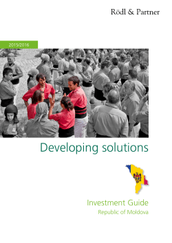 Investment Guide Republic of Moldova