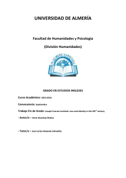 UNIVERSIDAD DE ALMER&Iacute;A Facultad de Humanidades y Psicolog&iacute;a