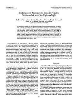 Tend-and-Befriend - Harvard University