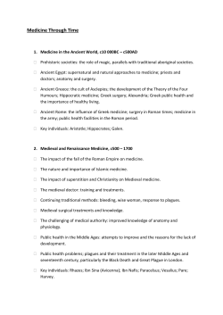 Medicine Through Time syllabus