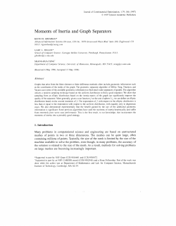 Moments of Inertia and Graph Separators
