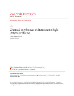 Chemical interferences and ionization in high temperature flames