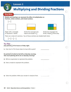 Multiplin nd Dividig Fractions