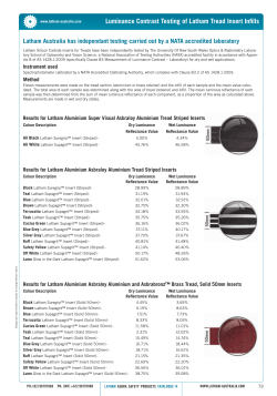 Luminance Contrast Testing of Latham Tread