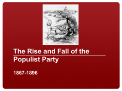 The Rise and Fall of the Populist Party
