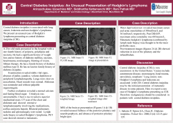 Central Diabetes Insipidus: An Unusual Presentation of Hodgkin`s