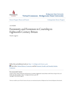 Femininity and Feminism in Courtship in Eighteenth