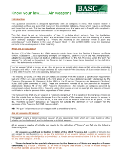 Know your law&hellip;&hellip;&hellip;Air weapons
