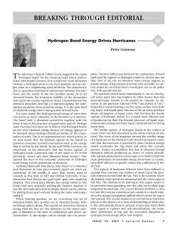 Hydrogen Bond Energy Drives Hurricanes