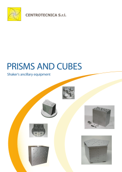 prisms and cubes