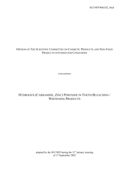 opinion on hydrogen peroxide